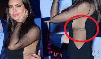 Esha Gupta, Actress & Model - tattoo by Devilz Tattooz