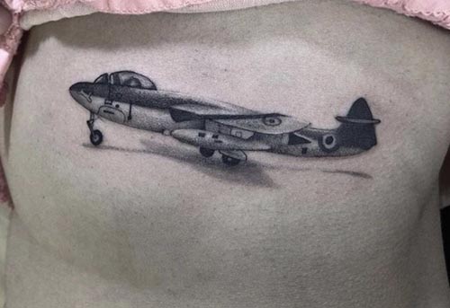 aircraft tattoo design