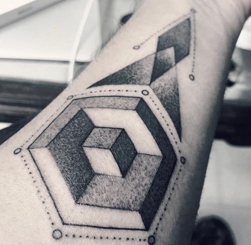 geometric abstract tattoo design
