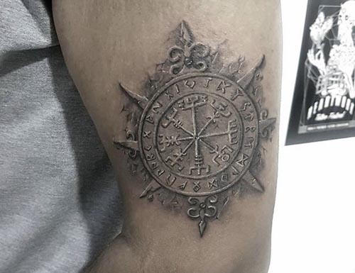 vegvisir compass tattoo