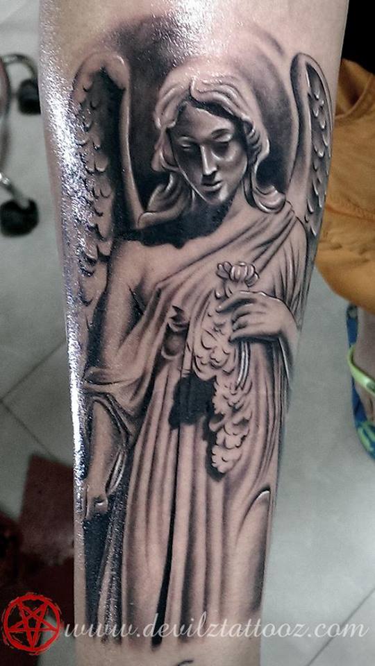 angel tattoo guardian 54x