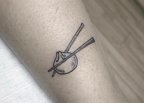 dimsum chopstick tattoo