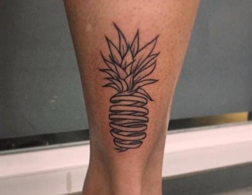 spiral pineapple design