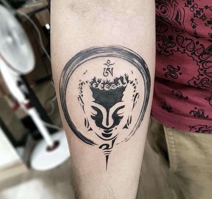 buddha tattoo design on arm