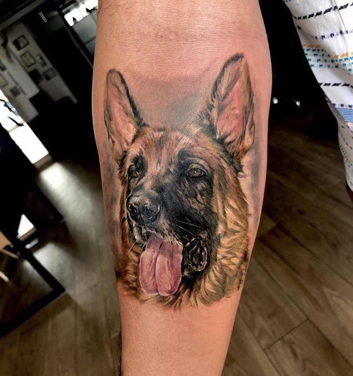 dog tattoo design