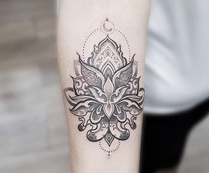 lotus creative tattoo design