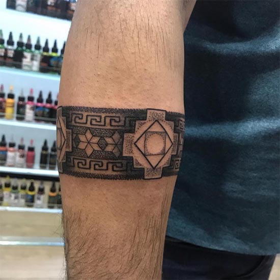 armband tattoo design idea male