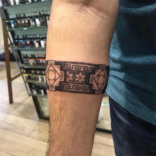 armband tattoo design idea male