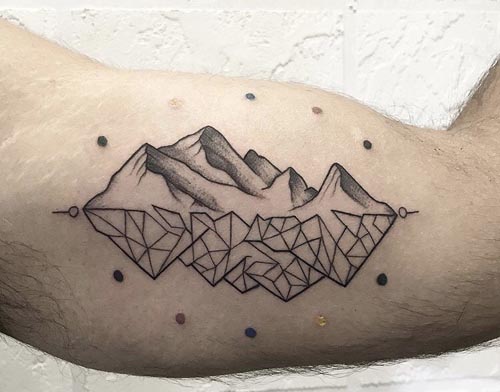 mountain tattoo design