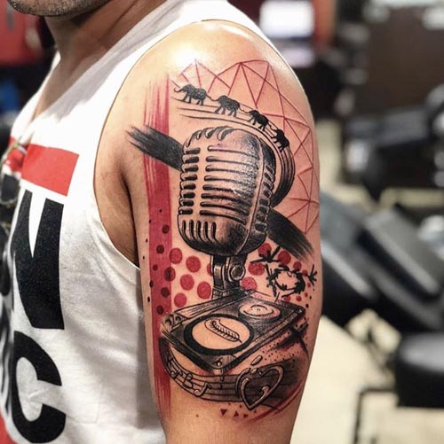 music lover tattoo