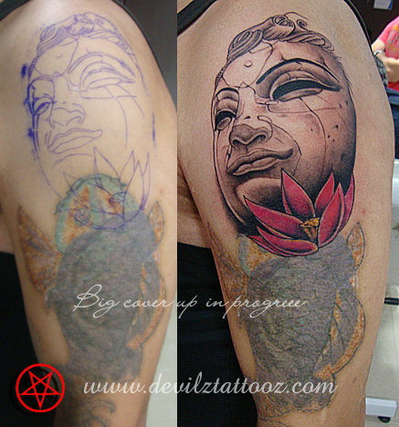 buddha cover up tattoo