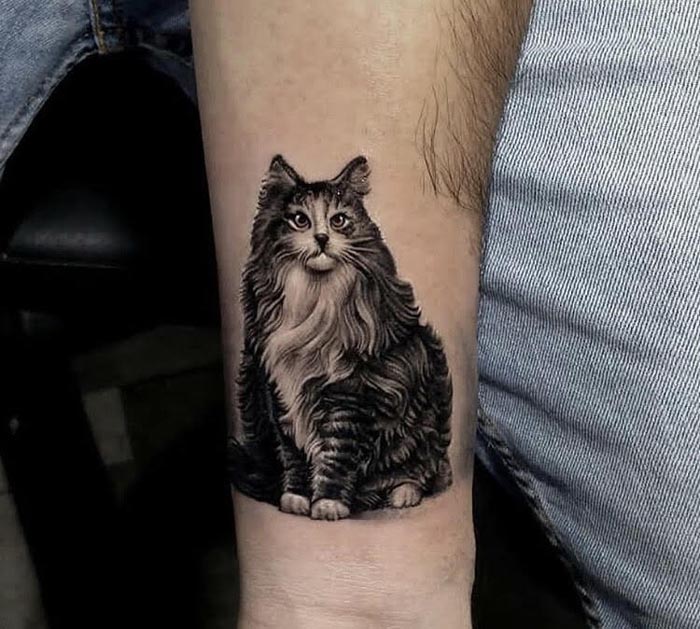 cat tattoo design