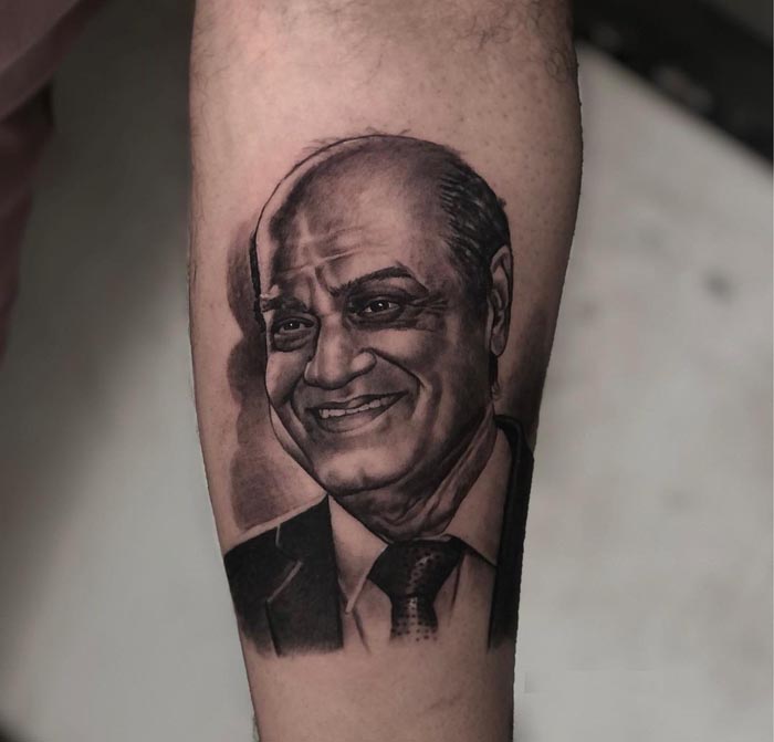 arm male fathers portrait tattoo 3