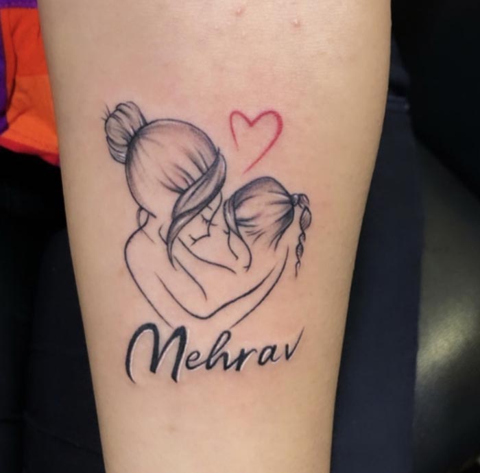 mother daughter tattoo