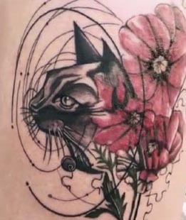 Cat Tattoo Design Inspirations & Placement Ideas with Meaning