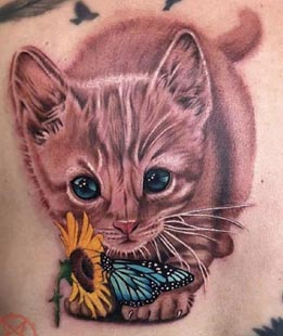 Cat Tattoo Design Inspirations & Placement Ideas with Meaning