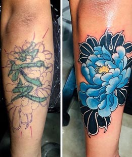 Cover Up Tattoo Design Inspirations & Placement Ideas with Meaning