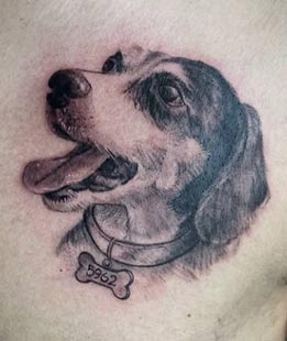 dog tattoo design idea