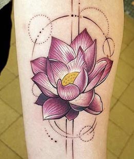 Flower tattoo design idea