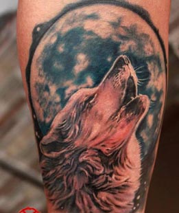 wolf tattoo design idea