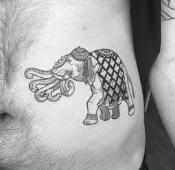 indian traditional elephant tattoo