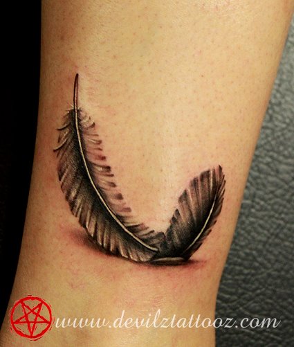 feather tattoo design