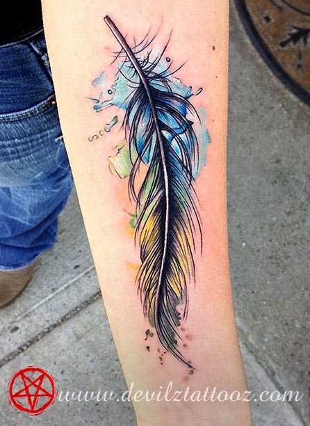 feather tattoo idea