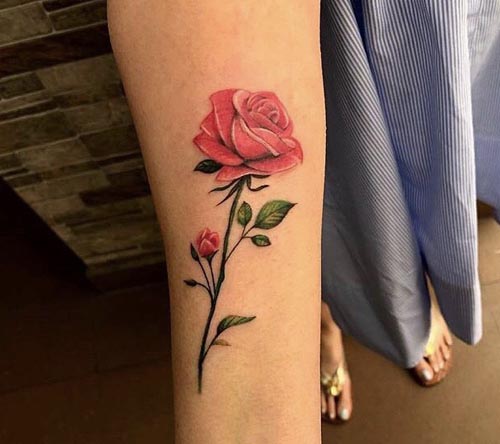 a rose flower design