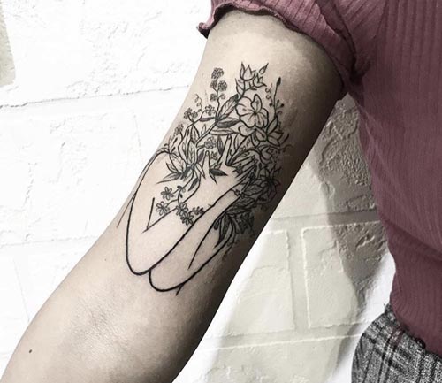 flowers of the mind tattoo design