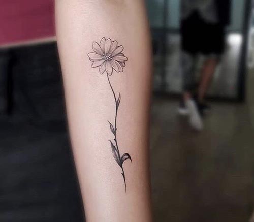 sunflower tattoo design