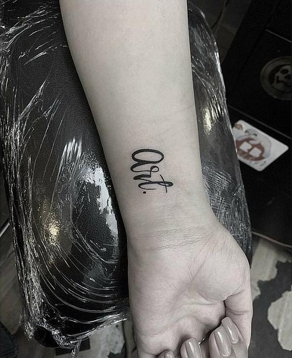 art word tattoo