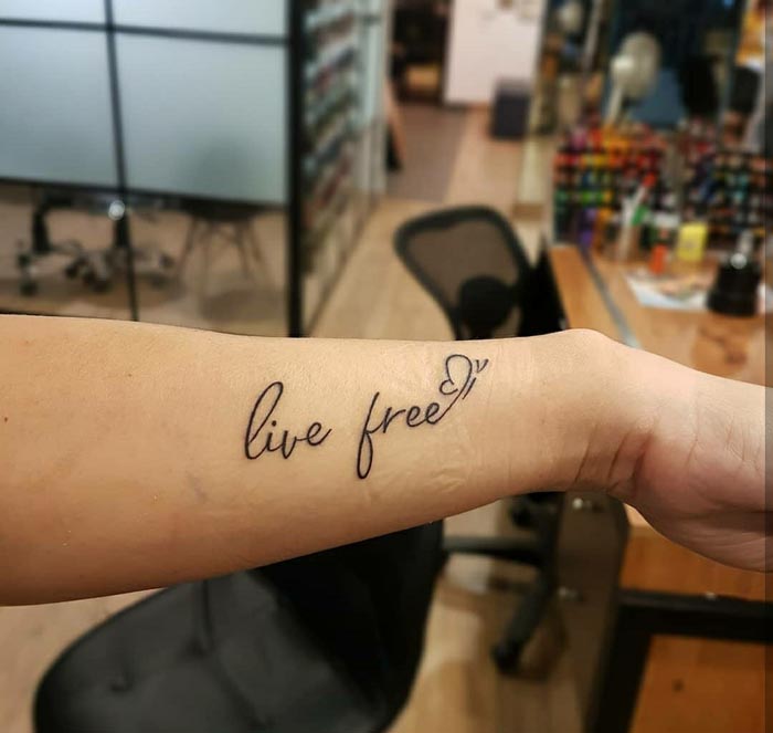 live free tattoo design