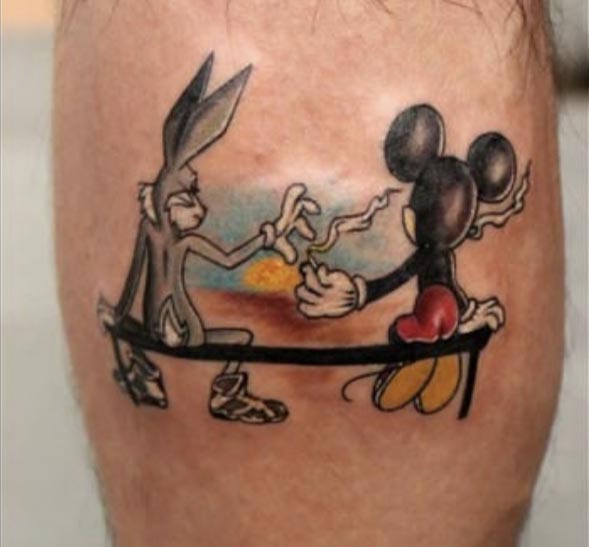 favorite cartoon characters tattoo