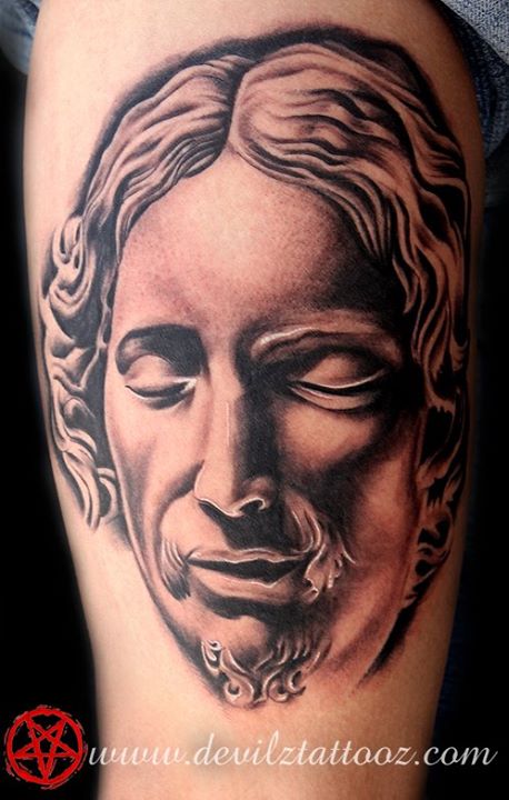 jesus christ pieta tattoo