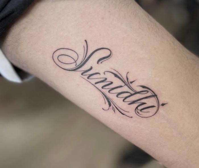 sunidhi name tattoo