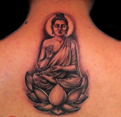 buddha lotus tattoo design
