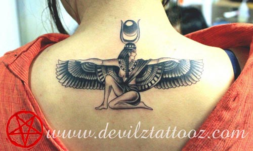 egyptian god goddess isis tattoo art