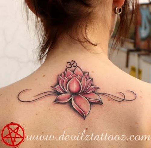 lotus tattoo with om