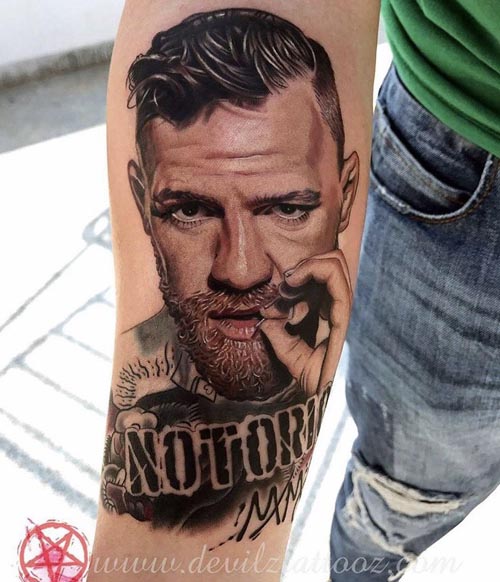 McGregor tattoo design on Arm
