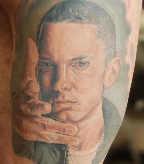 eminem tattoo on arm