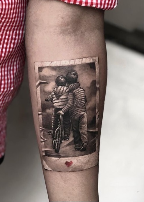 brother photo style tattoo