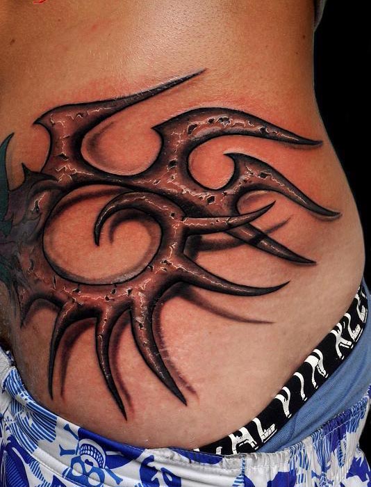 3d tribal tattoo