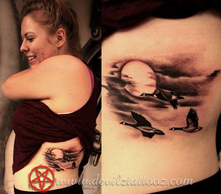 geese tattoo